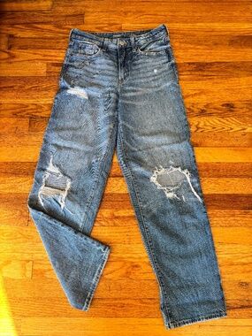 Old Navy O.G. Loose High Rise Distressed Jeans Size 4 Tall